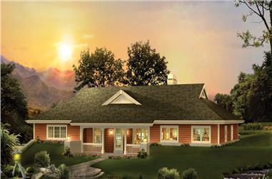 3-Bedroom, 2163 Sq Ft Ranch House Plan - 138-1238 - Front Exterior