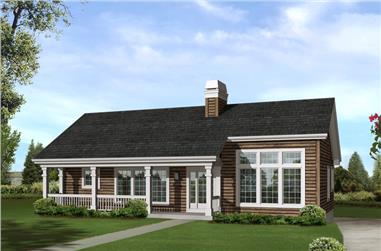 3-Bedroom, 1680 Sq Ft Country House Plan - 138-1246 - Front Exterior