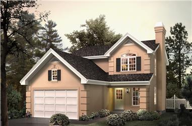 3-Bedroom, 1994 Sq Ft Traditional Home Plan - 138-1269 - Main Exterior