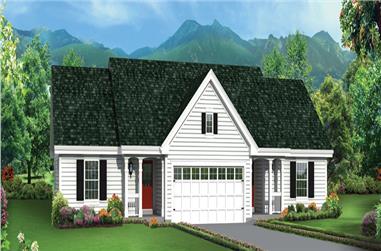 4-Bedroom, 1618 Sq Ft Multi-Unit House Plan - 138-1276 - Front Exterior