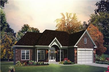 3-Bedroom, 1562 Sq Ft Traditional Home Plan - 138-1289 - Main Exterior