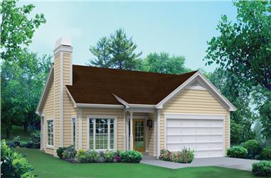 3-Bedroom, 1281 Sq Ft Traditional House Plan - 138-1294 - Front Exterior