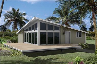3-Bedroom, 784 Sq Ft Vacation Homes Home Plan - 138-1328 - Main Exterior