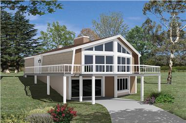 3-Bedroom, 1806 Sq Ft Vacation Homes Home Plan - 138-1329 - Main Exterior