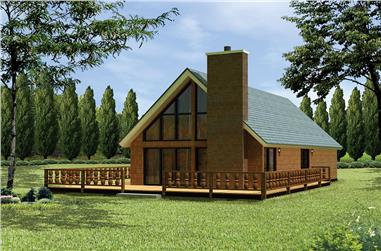 3-Bedroom, 1354 Sq Ft Country Home Plan - 138-1332 - Main Exterior