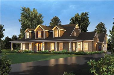 4-Bedroom, 3782 Sq Ft Country House Plan - 138-1340 - Front Exterior