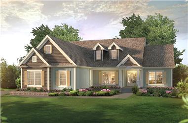 3-Bedroom, 1983 Sq Ft Country House Plan - 138-1360 - Front Exterior