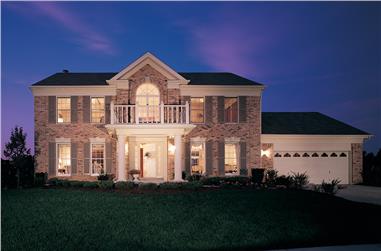 3-Bedroom, 2411 Sq Ft Traditional Home Plan - 138-1369 - Main Exterior