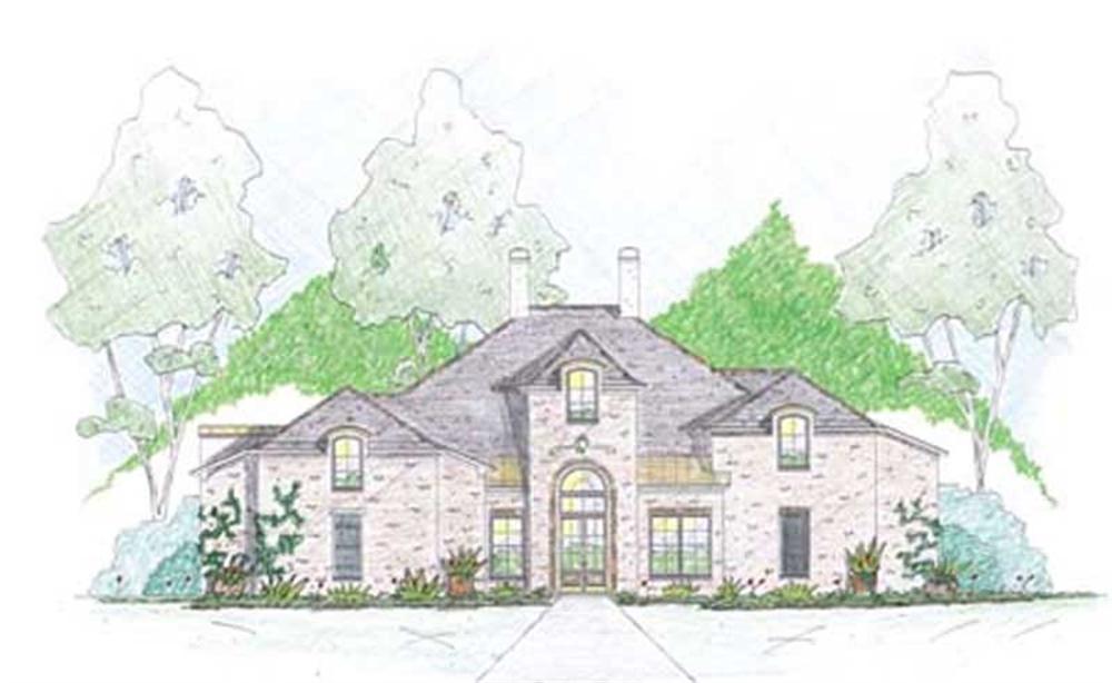 Front elevation of Cape Cod home (ThePlanCollection: House Plan #139-1003)