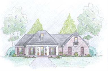 4-Bedroom, 2177 Sq Ft Country House Plan - 139-1008 - Front Exterior