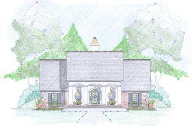 3-Bedroom, 1907 Sq Ft European House Plan - 139-1009 - Front Exterior