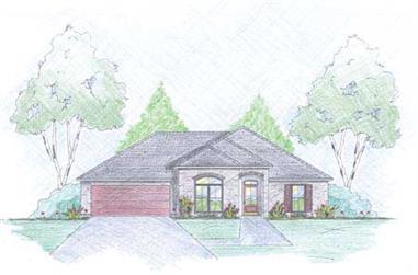 3-Bedroom, 1490 Sq Ft Small House Plans - 139-1019 - Front Exterior