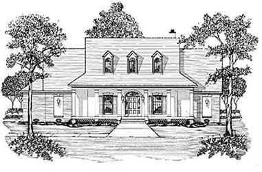 3-Bedroom, 2464 Sq Ft Colonial House Plan - 139-1035 - Front Exterior
