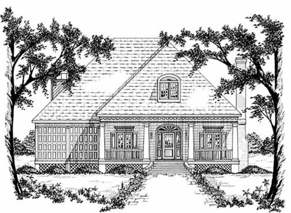 Country home (ThePlanCollection: Plan #139-1041)