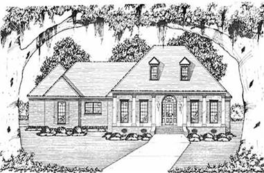 3-Bedroom, 2073 Sq Ft Colonial Home Plan - 139-1055 - Main Exterior