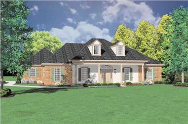 3-Bedroom, 2107 Sq Ft Colonial House Plan - 139-1057 - Front Exterior