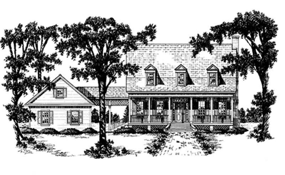 Country home (ThePlanCollection: Plan #139-1063)