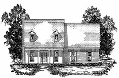 3-Bedroom, 2506 Sq Ft Country House Plan - 139-1064 - Front Exterior
