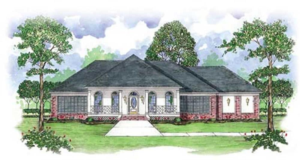 Ranch home (ThePlanCollection: Plan #139-1068)