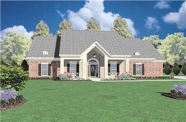 4-Bedroom, 2326 Sq Ft Ranch House Plan - 139-1074 - Front Exterior