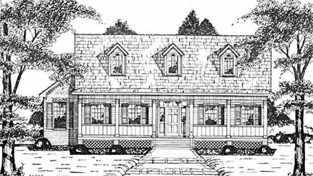 Country home (ThePlanCollection: Plan #139-1077)