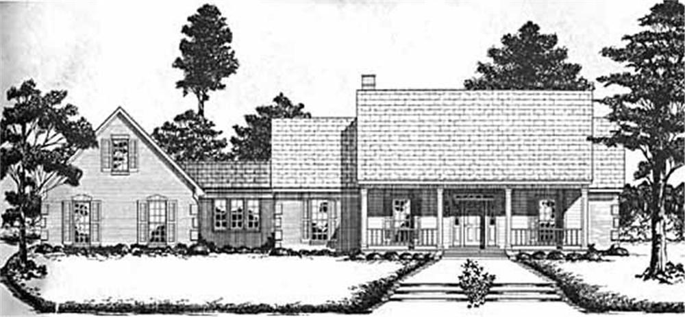 Country home (ThePlanCollection: Plan #139-1081)