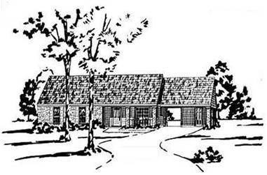 3-Bedroom, 1204 Sq Ft Ranch Home Plan - 139-1100 - Main Exterior