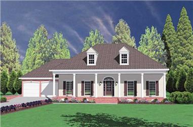 4-Bedroom, 2157 Sq Ft Colonial House Plan - 139-1113 - Front Exterior