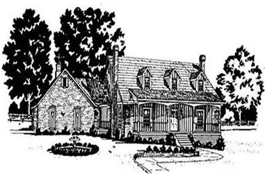 4-Bedroom, 2254 Sq Ft Country House Plan - 139-1114 - Front Exterior