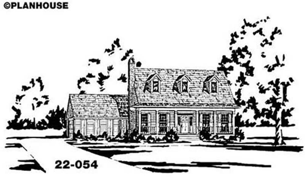 Country home (ThePlanCollection: Plan #139-1117)