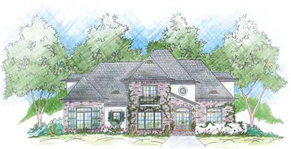 Traditional home (ThePlanCollection: Plan #139-1161)