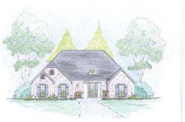3-Bedroom, 1624 Sq Ft Country House Plan - 139-1180 - Front Exterior