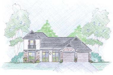 3-Bedroom, 1649 Sq Ft Cape Cod House Plan - 139-1182 - Front Exterior