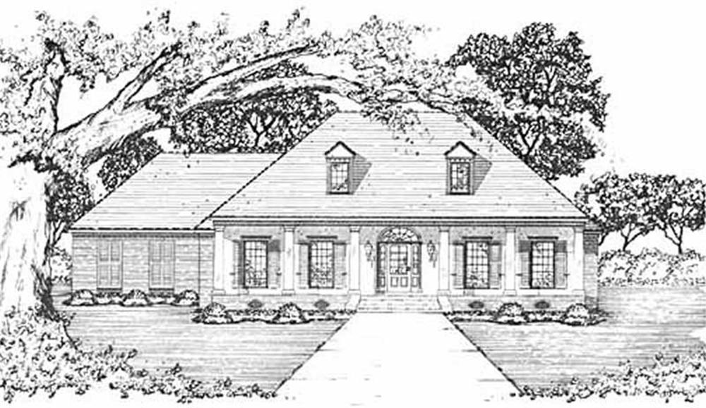 Colonial home (ThePlanCollection: Plan #139-1183)