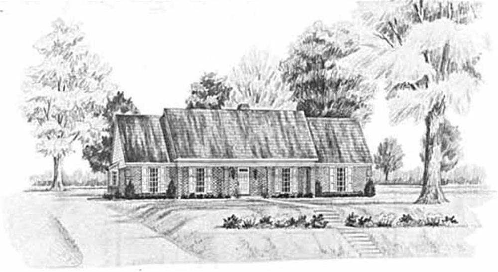 Farmhouse home (ThePlanCollection: Plan #139-1186)