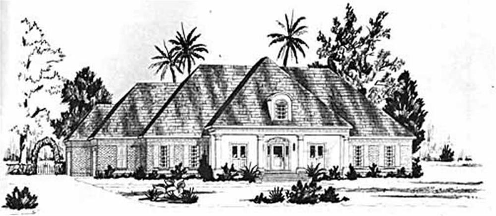 Luxury home (ThePlanCollection: Plan #139-1192)