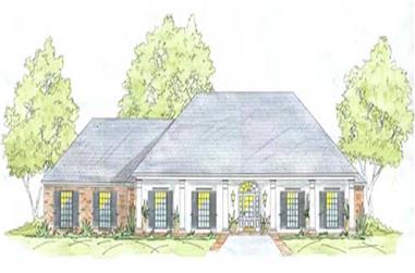 4-Bedroom, 2070 Sq Ft House Plan - 139-1203 - Front Exterior