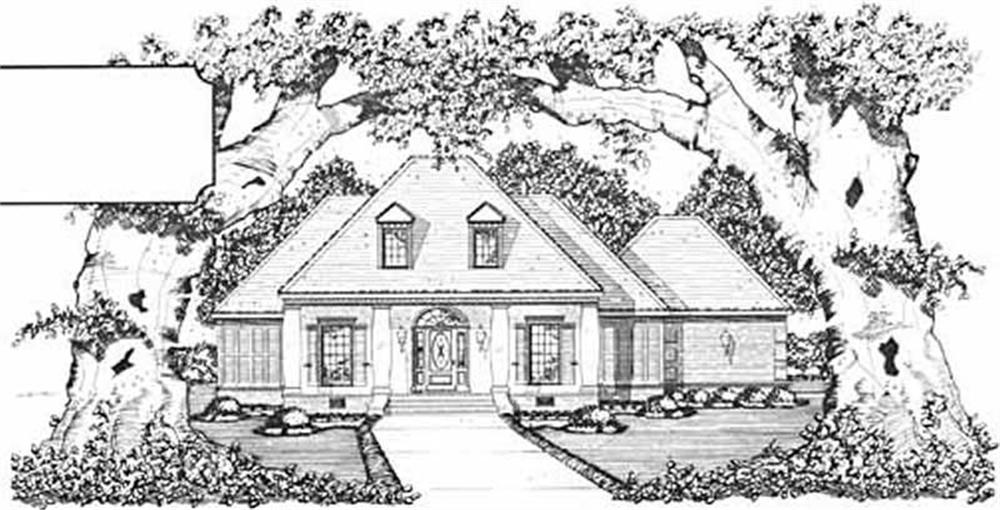 Colonial home (ThePlanCollection: Plan #139-1216)