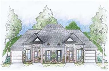 2-Bedroom, 1131 Sq Ft Small House Plans - 139-1226 - Front Exterior