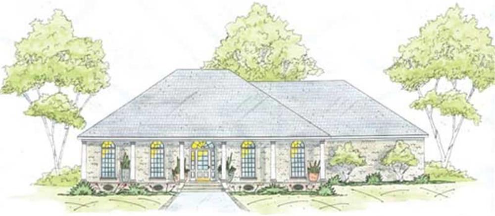 Ranch  home (ThePlanCollection: Plan #139-1229)