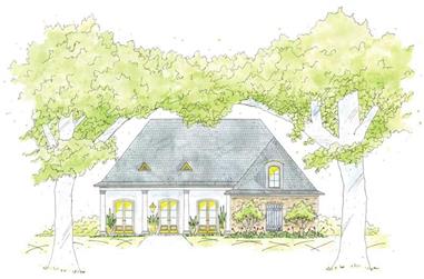 3-Bedroom, 1777 Sq Ft House Plan - 139-1234 - Front Exterior