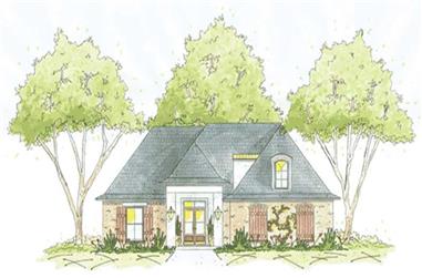 3-Bedroom, 1824 Sq Ft House Plan - 139-1239 - Front Exterior