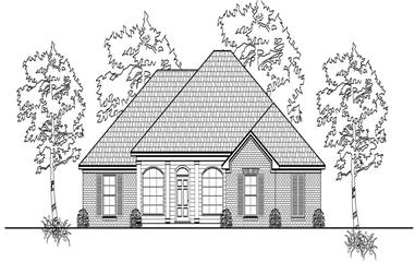 3-Bedroom, 1761 Sq Ft European Home Plan - 140-1007 - Main Exterior