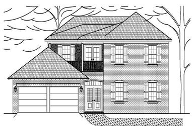 3-Bedroom, 2212 Sq Ft House Plan - 140-1014 - Front Exterior