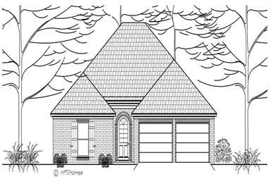 3-Bedroom, 1704 Sq Ft European Home Plan - 140-1021 - Main Exterior