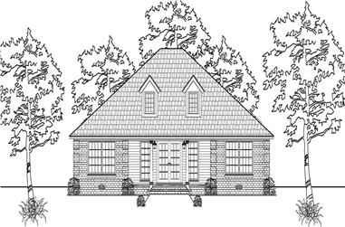 3-Bedroom, 1392 Sq Ft Country Home Plan - 140-1030 - Main Exterior