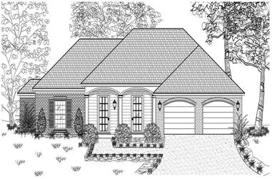 3-Bedroom, 1498 Sq Ft European Home Plan - 140-1035 - Main Exterior