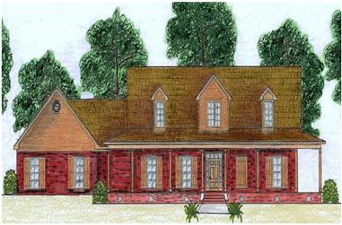 5-Bedroom, 3387 Sq Ft Cape Cod House Plan - 140-1057 - Front Exterior