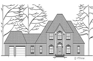 3-Bedroom, 3257 Sq Ft Colonial House Plan - 140-1061 - Front Exterior