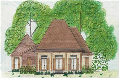 3-Bedroom, 2568 Sq Ft Country House Plan - 140-1065 - Front Exterior